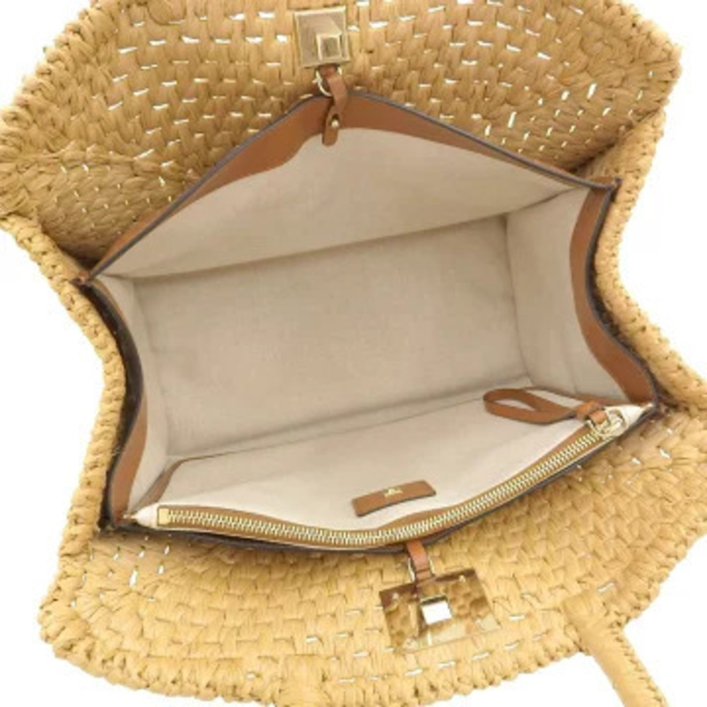 Salvatore Ferragamo Gancini Studio raffia handbag - Picture 3 of 9